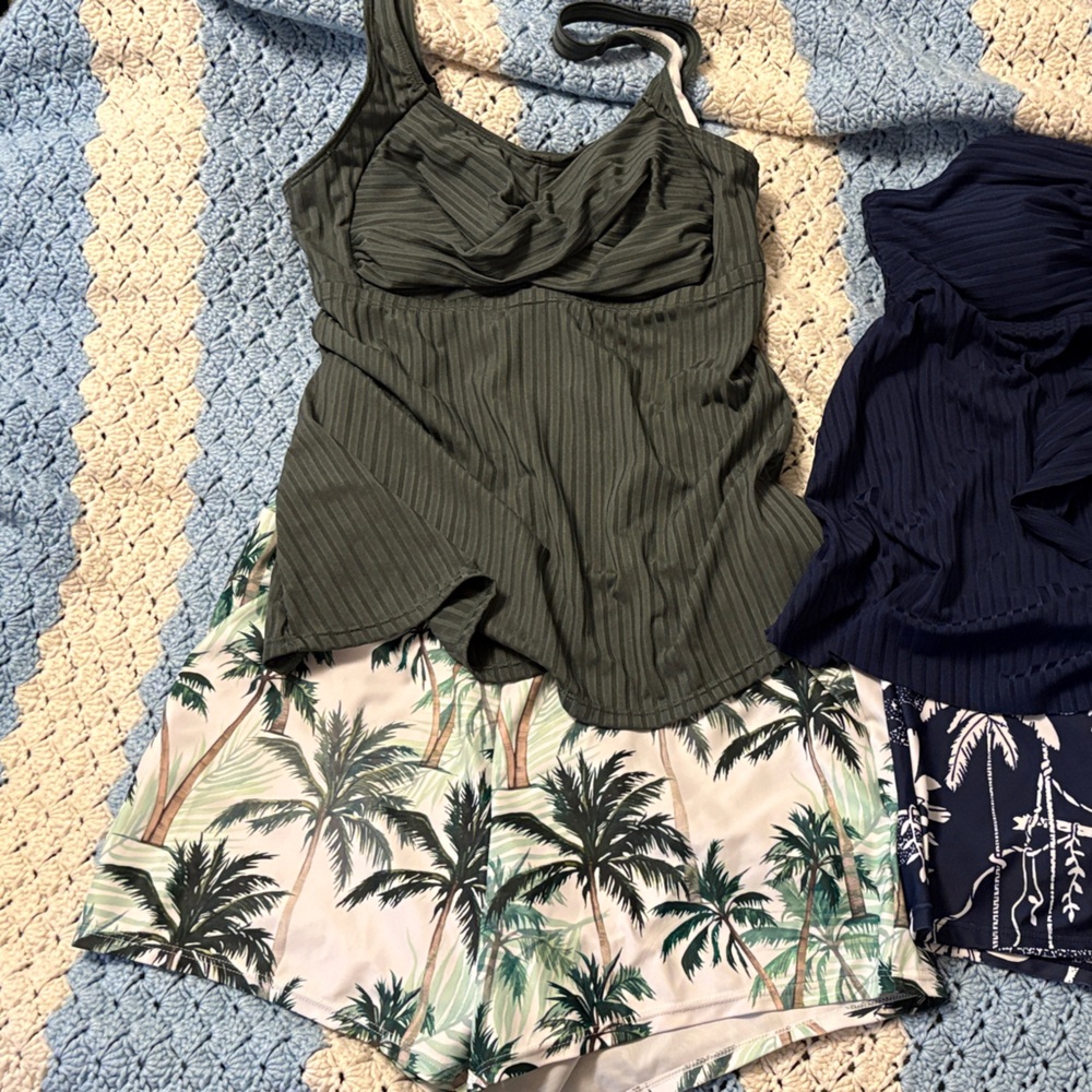 Two Tankini Sets Size Medium No Brand